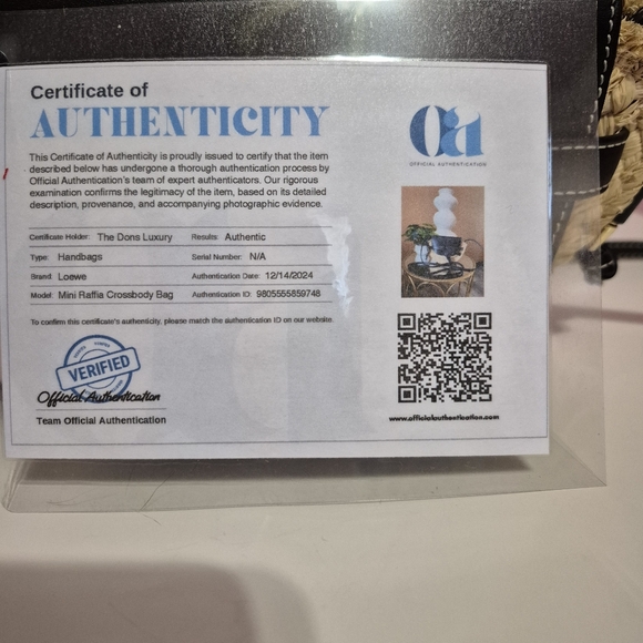 💯 Authentic Loewe Mini Raffia Gate crossbody bag - Picture 12 of 12